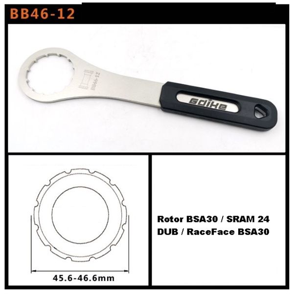 Tool cảo trục giữa xe đạp GDike BB4612 mở BB Rotor BSA30 / SRAM 24 DUB / RaceFace BSA30
