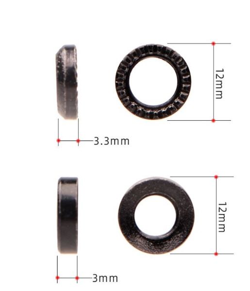 Long dền chêm cầu thắng xe đạp 12mm x 3.3 + 12mm x 3mm ( cặp )