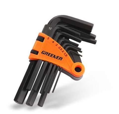  Bộ tool lục giác mini Greener 9 cây - Đen 