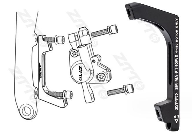 Cầu Thắng Dĩa Xe Đạp FlatMount To PostMount 140 / 160mm