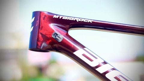  Sườn xe đạp MTB carbon BigRock MT9 2023 29inch Đỏ đen vân carbon 