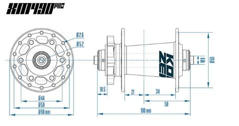  Bộ đùm xe đạp Koozer XM490Pro 2023 9x100 - 10x135 24 / 28 / 32 / 36 căm cối HG / XD / MS 