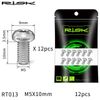 Bộ 12 con Ốc Dĩa Thắng Titanium Risk M5 X 10mm RT013