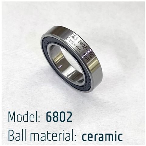  Bạc Đạn Ceramic 6802-2RS Cho cối đùm Koozer XM490 / XM460 / XM390 / BM440 