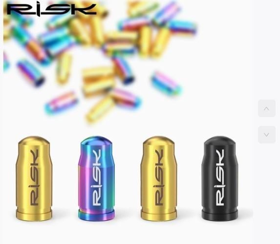 Bộ nắp chụp van xe đạp / xe máy / xe hơi Risk titanium FV55 / AV55
