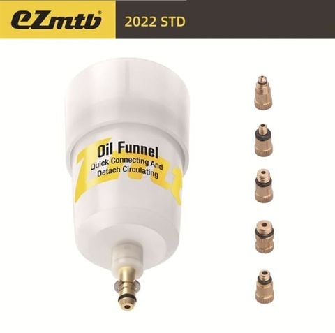  Bộ cốc bơm dầu thắng xe đạp EZMTB nhôm / nhựa kèm 5 đầu bơm đồng 