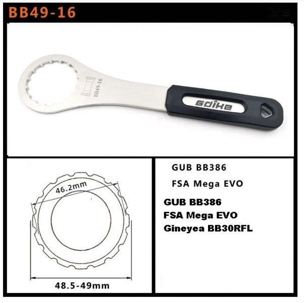 Tool Cảo Trục Giữa Xe Đạp GDike BB4916 Mở BB GUB BB386 / FSA Mega EVO/ BB30RFL