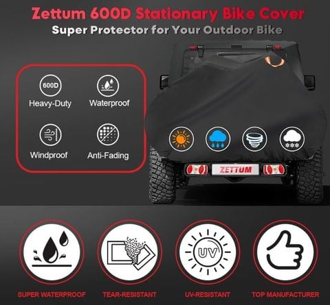  Bạt trùm xe đạp , xe máy Zettum 600D 