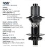 Bộ đùm xe đạp Koozer 450 9x100/10x135 - 12x100/12x142 15x110/10x141 - 15x110/12x148 cối HG/XD/MS 28/32/36 căm