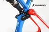 Sườn xe đạp carbon BigRock 2 phuộc full suspension - Xanh - Đỏ