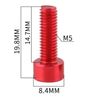 Bộ ốc nhôm gắn gọng bình nước xe đạp M5 x 15mm ( Cặp )