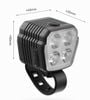 Đèn xe đạp tích hợp chuông điện 120db L131