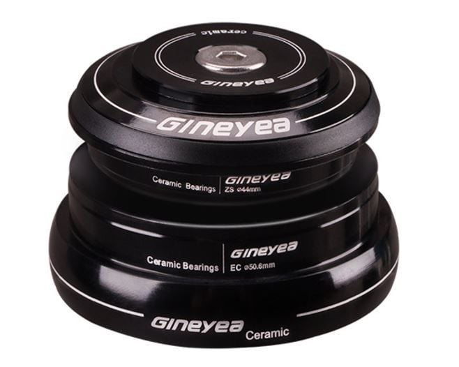 Bộ chén cổ xe đạp GINEYEA bạc đạn Ceramic 44-50.6 cho phuộc cổ nở S215