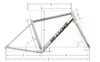 Khung sườn xe đạp titanium Hi Light Gravel G7.2 2024 (Chính hãng, bảo hành 5 năm)