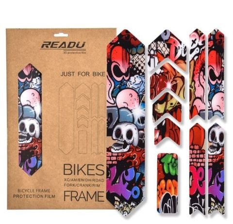  Bộ decal 3 lớp 10 miếng bảo vệ xe DC02C 