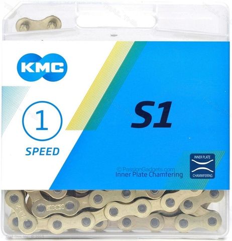  Sên xe đạp Single speed KMC S1 112 mắt Gold 