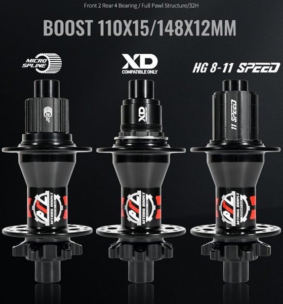 Đùm xe đạp ARC MT065 Boost 15x110 12x148 Ratchet 54T Cối HG XD MS 32c - Main Image