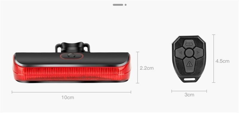 Đèn nháy sau kiêm xi nhan xe đạp L070