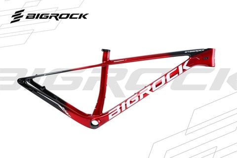  KHUNG SƯỜN XE ĐẠP MTB BIGROCK CARBON MT9 27.5 29 Đỏ Đen 