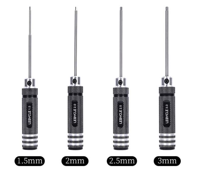 Tool chỉnh ốc lục giác đề / líp xe đạp 1.5 / 2.0 / 2.5 / 3.0mm