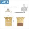Bố thắng dĩa xe đạp metal tản nhiệt Jederlo L01A cho thắng SHIMANO BR-R9170/ R8070 / R7070 /RS505