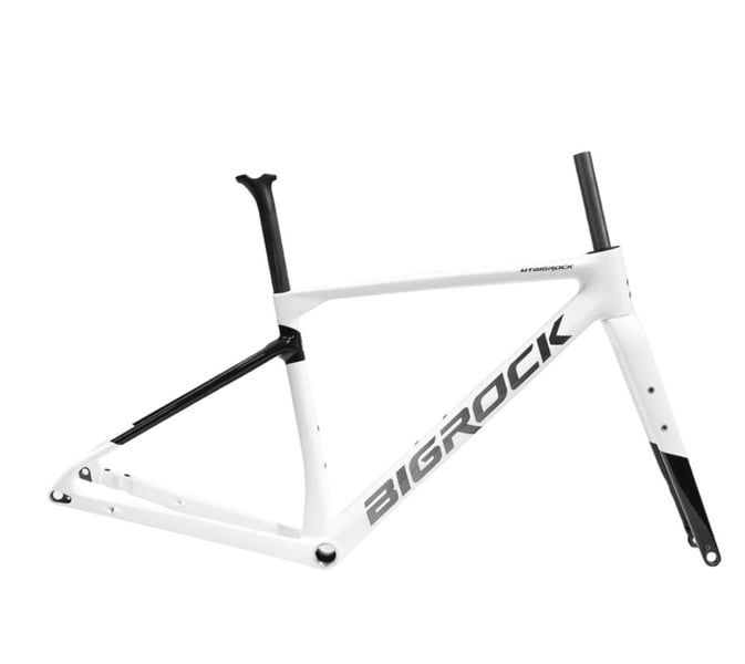 Sườn xe đạp Bigrock Gravel Carbon Màu Trắng