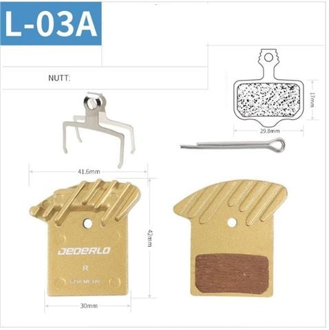  Bố Thắng Dĩa Xe Đạp Metal Tản Nhiệt Jederlo L03A Cho Thắng Nutt 