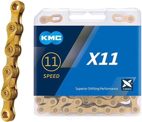  Sên xe đạp 11s KMC X11 Gold 118 mắt 