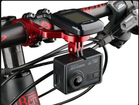  Bát gắn đồng hồ Cateye / Garmin / Gopro / Đèn lên ghidong MT026 Đỏ 