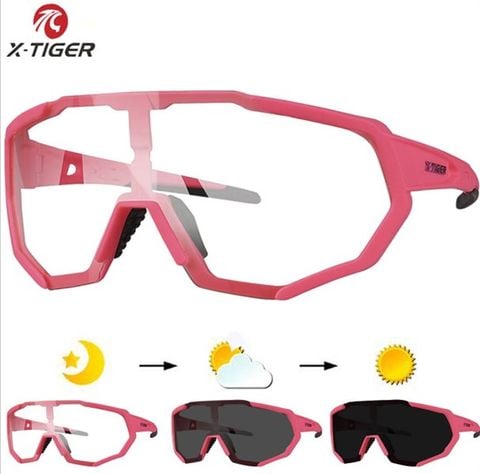  Mắt Kính Thể Thao Xe Đạp X-Tiger JPC Bộ 3 Tròng Photochromic 