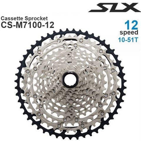  Bộ líp xe đạp Shimano SLX CS-M7100 12 speed 10-45 / 10-51T 