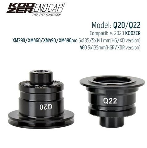  Endcap QR 5x135 / 5x141 Cho Đùm Koozer 2023 XM490/XM490pro/X460/XM390/450/360 cối HG / XD 