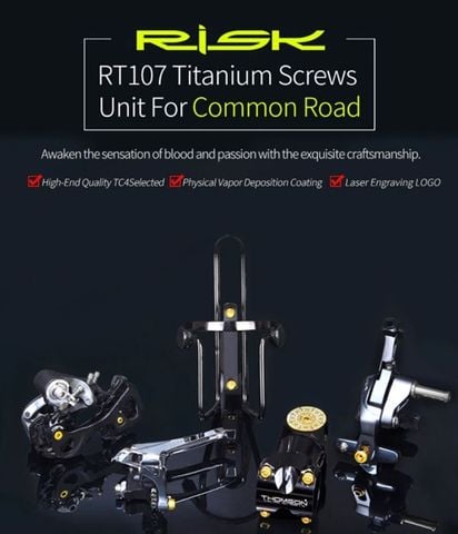  Bộ full ốc titanium Risk cho xe Road - 36 ốc 