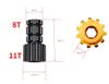 Tool tháo ốc giò dĩa xe đạp chuẩn Shimano BB51 / BB52 / MT500 / MT800 / XTR T098