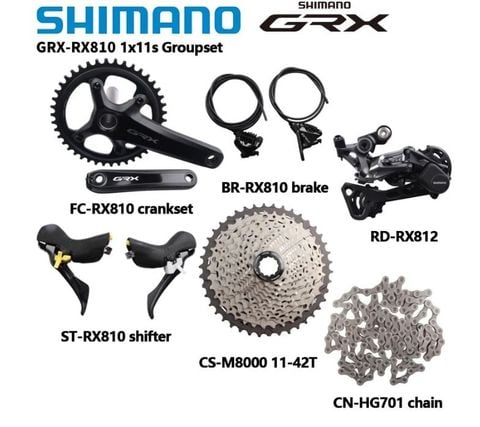  Bộ Group Xe Đạp Gravel Shimano GRX RX 810 1x11 