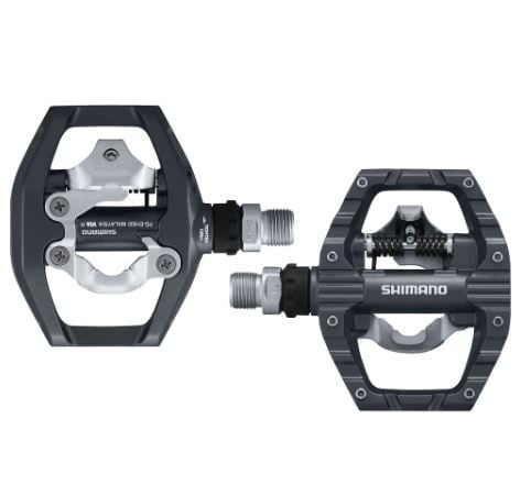 Pedal xe đạp Shimano 1 mặt can 1 mặt phẳng EH500