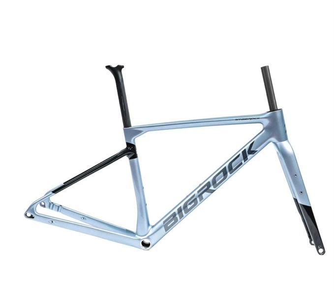 Sườn xe đạp Bigrock Gravel Carbon Màu Xanh Ngọc
