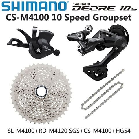  Bộ group xe đạp Shimano M4100 4 món 10s 