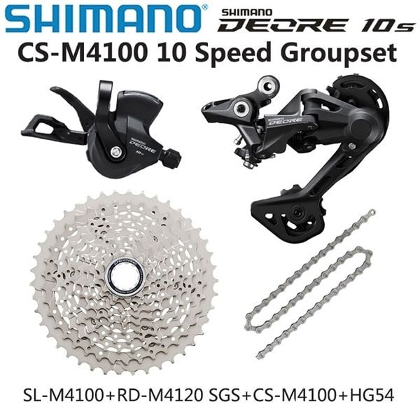 Bộ group xe đạp Shimano M4100 4 món 10s