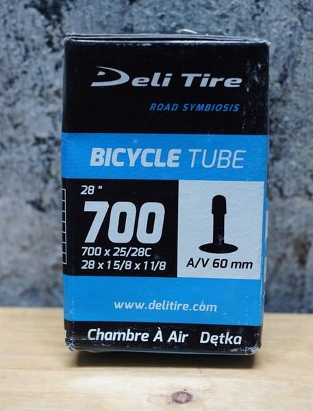 Ruột xe đạp Deli Tire 700x 25-28c Schrader 60mm ( Van Mỹ )