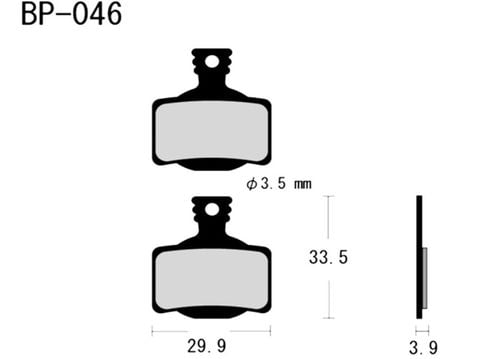 Bố thắng dĩa xe đạp Vesrah BP-046 cho thắng Magura 2 pis MT2, MT4, MT6, MT8, MT Sport 