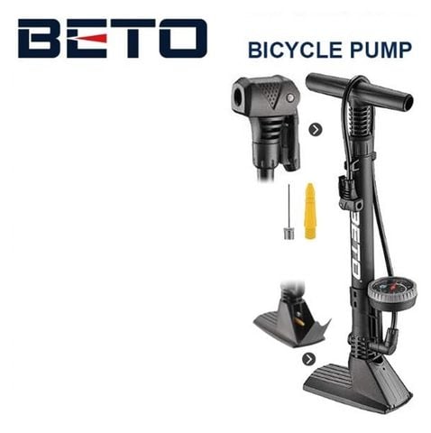  Bơm Sàn Xe Đạp Mini Beto 221SG 120 PSI 