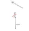 Ruột dây đề cho các dòng xe Brompton 2.8x4mm 1850mm