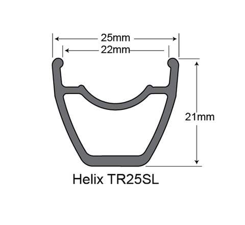  Niềng SunRingle Helix TR25SL 27.5 inch / 32 lỗ 