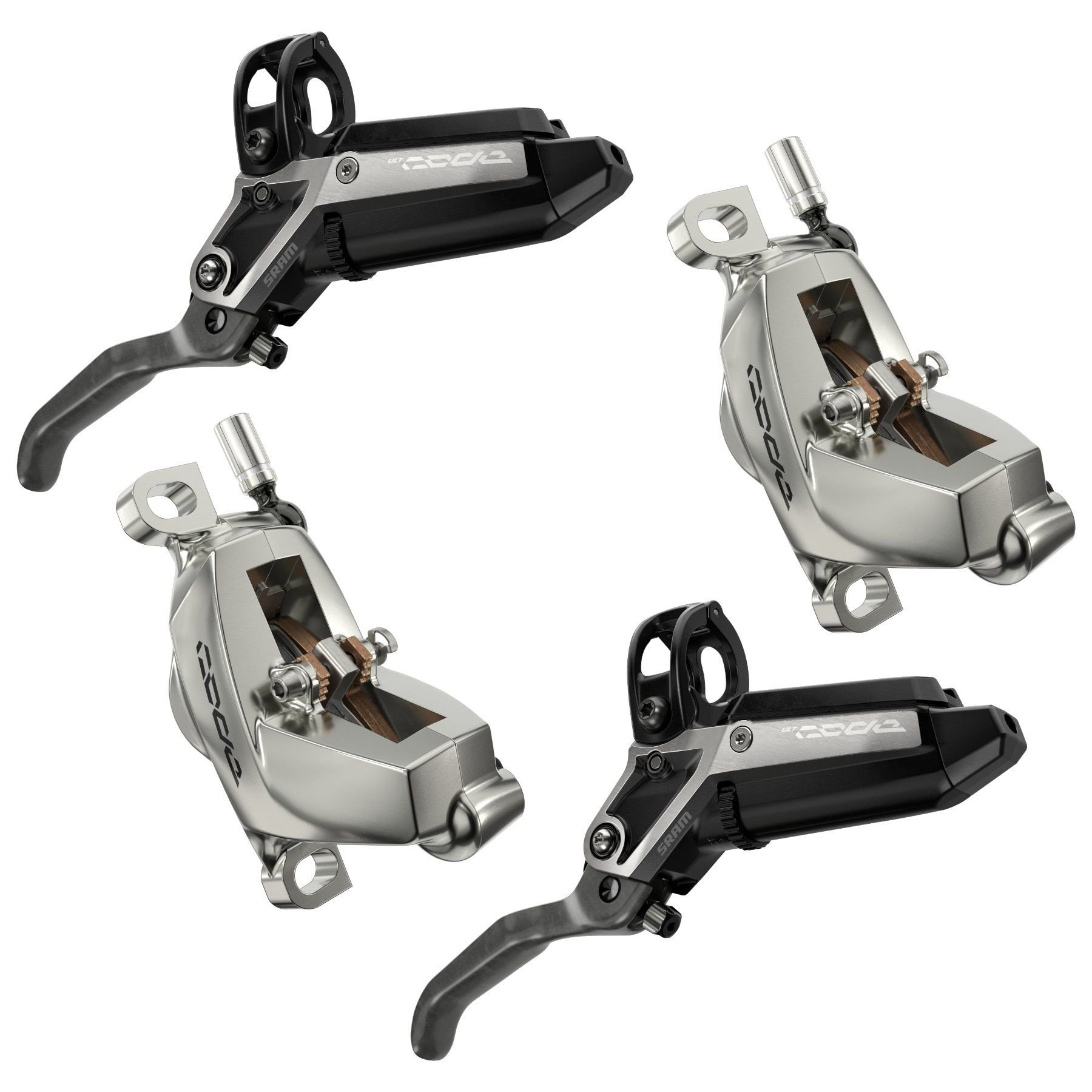 Bộ thắng dĩa dầu xe đạp SRAM Code Ultimate Stealth 4 Piston