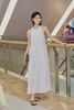 Đầm maxi cổ yếm nhún tầng - O63M24H013