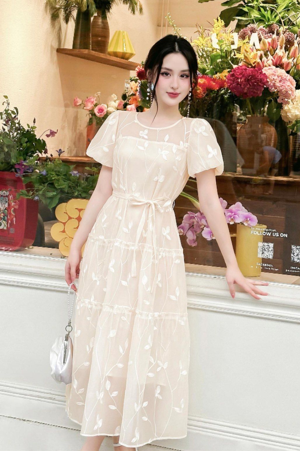 Đầm maxi can ngực - L63M24Q041