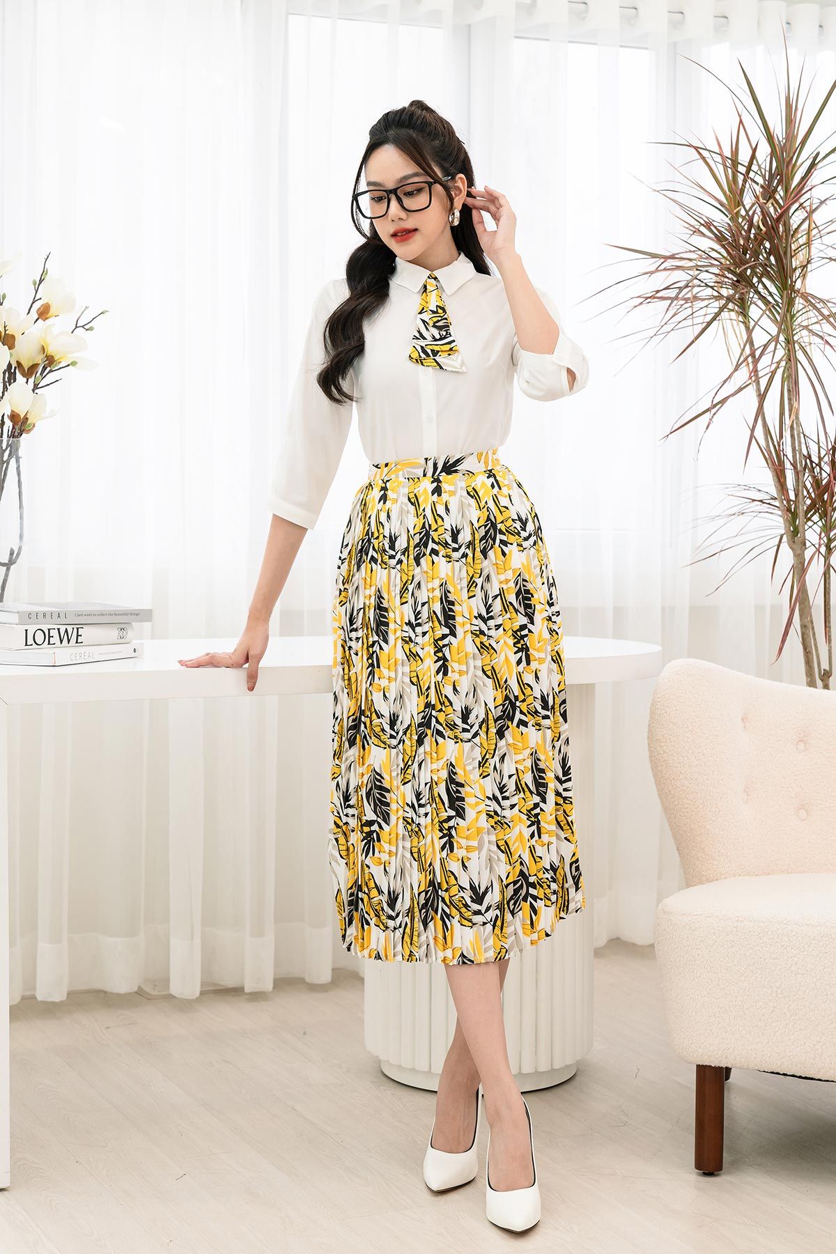 Chân váy dập Ly #31 Chân váy dập Ly