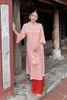 Áo dài cách tân gấm - O61A24Q023 ( Không kèm quần )