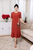 Đầm suông hở vai đính hoa laze - B63T24Q005